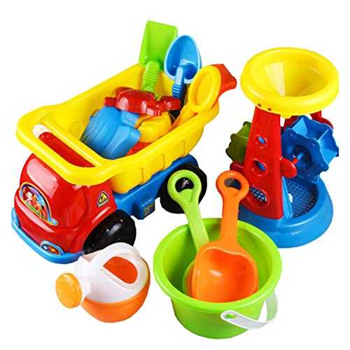 Ssguopte Sandspielzeug für 4-6 Kinder 14pcs Sandgrubenspielzeug sicherer Plastik-Sand- und Wasserspielzeug wasserdichte niedliche Sandkastenspielzeug (zufällige Farbe) von Ssguopte