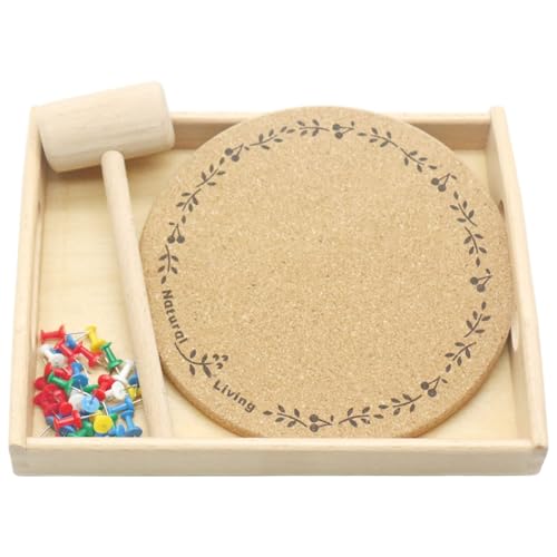 Ssguopte Toy Hammer Set, Montessori Practical Life Hammer und Nägel Set mit Holzschalenübung Kinder praktische Fähigkeiten Sensorisches Spielzeug für Kinder 3+ von Ssguopte