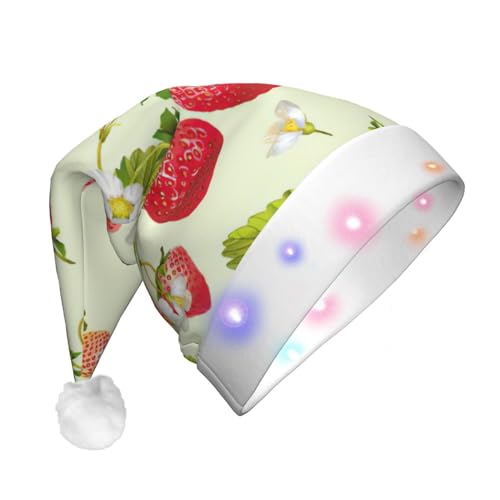 StOlmx Weihnachtsmütze, Weihnachtsmütze, Weihnachten, Neujahr, Festtage, Party, dick, klassisches Fell, Weihnachtsmannmütze, schöne Erdbeere StOlmx Weihnachtsmütze, Weihnachtsmütze, Weihnachten, Neujahr, Festtage, Party, dick, klassisches Fell, Weihnachtsmannmütze, schöne Erdbeere von StOlmx