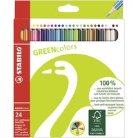 STABILO 1504490 Umweltfreundlicher Buntstift - STABILO GREENcolors - 24er Pack - mit 24 verschiedenen Farben von Stabilo