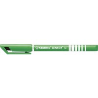 STABILO 187/36 Fineliner mit gefederter Spitze - STABILO SENSOR M - medium - Einzelstift - grün von Stabilo