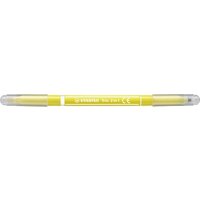 STABILO 223/24 Filzstift und Fineliner in einem - STABILO Trio 2 in 1 - Einzelstift - gelb von Stabilo