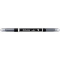 STABILO 223/46 Filzstift und Fineliner in einem - STABILO Trio 2 in 1 - Einzelstift - schwarz STABILO 223/46 Filzstift und Fineliner in einem - STABILO Trio 2 in 1 - Einzelstift - schwarz von Stabilo