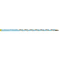 STABILO 325/02-HB-6 Schmaler Dreikant-Bleistift für Linkshänder - STABILO EASYgraph S in blau - Einzelstift - Härtegrad HB von Stabilo