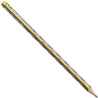 STABILO 325/20-HB-6 Schmaler Dreikant-Bleistift für Linkshänder - STABILO EASYgraph S Metallic Edition in Gold - Einzelstift - Härtegrad HB von Stabilo