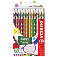 STABILO 331/24 Ergonomischer Buntstift für Linkshänder - STABILO EASYcolors - 24er Pack von Stabilo