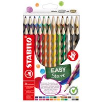 STABILO 332/24 Ergonomischer Buntstift für Rechtshänder - STABILO EASYcolors - 24er Pack - mit 24 verschiedenen Farben von Stabilo