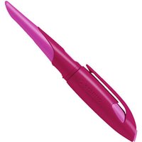 STABILO 5011/5-41 Ergonomischer Schulfüller für Linkshänder mit Standard-Feder M - STABILO EASYbirdy in beere/pink - Einzelstift - inklusive Patrone - Schreibfarbe blau (löschbar) von Stabilo