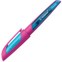 STABILO 5031/10-41 Schulfüller mit Medium-Feder M - STABILO EASYbuddy FRESH EDITION in pink/hellblau - Schreibfarbe blau (löschbar) - Einzelstift - inklusive Patrone von Stabilo