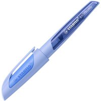 STABILO 5031/38-41 Schulfüller mit Medium-Feder M - STABILO EASYbuddy Pastel in Wolkenblau - Schreibfarbe blau (löschbar) - Einzelstift - inklusive Patrone von Stabilo