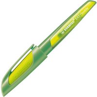 STABILO 5031/6-41 Schulfüller mit Standard-Feder M - STABILO EASYbuddy in limette/grün - Schreibfarbe blau (löschbar) - Einzelstift - inklusive Patrone von Stabilo