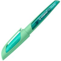 STABILO 5032/40-41 Schulfüller mit Anfänger-Feder A - STABILO EASYbuddy Pastel in Minzgrün - Schreibfarbe blau (löschbar) - Einzelstift - inklusive Patrone von Stabilo