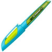 STABILO 5033/9-41 Schulfüller mit Linkshänder-Feder L - STABILO EASYbuddy FRESH EDITION in hellblau/limette - Schreibfarbe blau (löschbar) - Einzelstift - inklusive Patrone von Stabilo