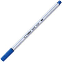 STABILO 568/32 Premium-Filzstift mit Pinselspitze für variable Strichstärken - STABILO Pen 68 brush - Einzelstift - ultramarinblau von Stabilo