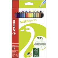 STABILO 6019/2-181 Umweltfreundlicher Buntstift - STABILO GREENcolors - 18er Pack - mit 18 verschiedenen Farben von Stabilo