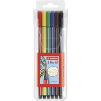 STABILO 6806/PL Premium-Filzstift - STABILO Pen 68 - 6er Pack - mit 6 verschiedenen Farben von Stabilo