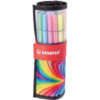 STABILO 6825-071-20 Premium-Filzstift - STABILO Pen 68 - 25er Rollerset Arty Edition - mit 25 verschiedenen Farben von Stabilo