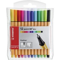 STABILO 688/12-1 Fineliner - STABILO point 88 Mini - 12er Pack - mit 12 verschiedenen Farben STABILO 688/12-1 Fineliner - STABILO point 88 Mini - 12er Pack - mit 12 verschiedenen Farben von Stabilo