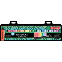 STABILO 7023-01-06 Textmarker - STABILO BOSS ORIGINAL - 23er Tischset - Snooze One Edition - 9 Leuchtfarben, 14 Pastellfarben von Stabilo