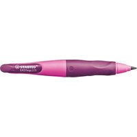 STABILO 7891/1-HB Ergonomischer Druck-Bleistift für Linkshänder - STABILO EASYergo 3.15 in pink/lila - Einzelstift - inklusive 1 dicken Mine - Härtegrad HB & Spitzer von Stabilo