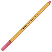 STABILO 88/040 Fineliner - STABILO point 88 - Einzelstift - Neonfarbe, leuchtfarbenrot von Stabilo