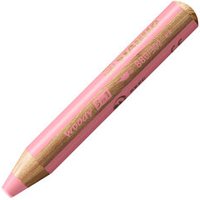 STABILO 880/302 Buntstift, Wasserfarbe & Wachsmalkreide - STABILO woody 3 in 1 - Einzelstift - pastellpink von Stabilo