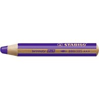 STABILO 880/385 Buntstift, Wasserfarbe & Wachsmalkreide - STABILO woody 3 in 1 - Einzelstift - violett von Stabilo