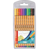 STABILO 8810 Fineliner - STABILO point 88 - 10er Pack - Standardfarben von Stabilo