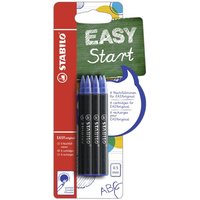 STABILO B-47374-10 Tintenpatronen zum Nachfüllen - STABILO EASYoriginal Refill - medium - 6er Pack - Schreibfarbe blau (löschbar) von Stabilo