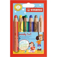 STABILO Buntstift, Wasserfarbe & Wachsmalkreide - woody 3 in 1 - 6er Pack - mit 6 verschiedenen Farben STABILO Buntstift, Wasserfarbe & Wachsmalkreide - woody 3 in 1 - 6er Pack - mit 6 verschiedenen Farben von Stabilo
