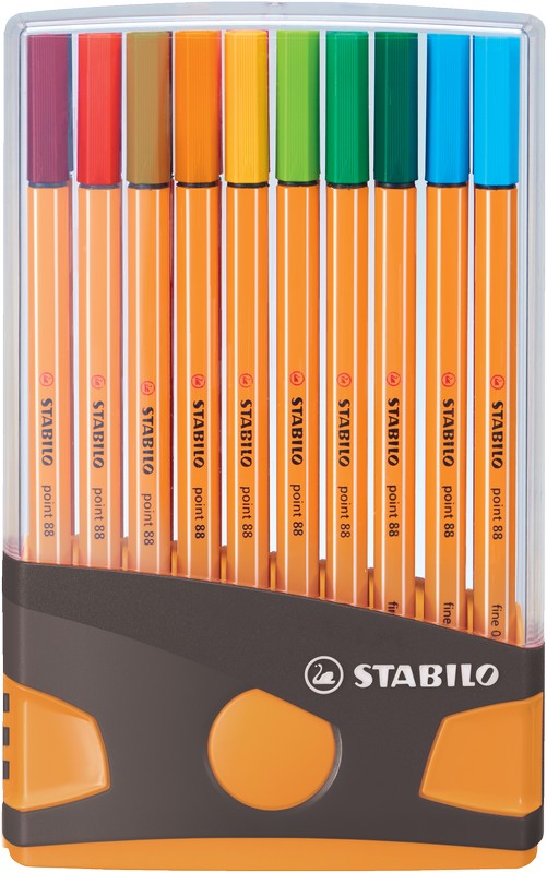 STABILO Fineliner Point 88 im 20er Klappboxetui - ColorParade von Stabilo