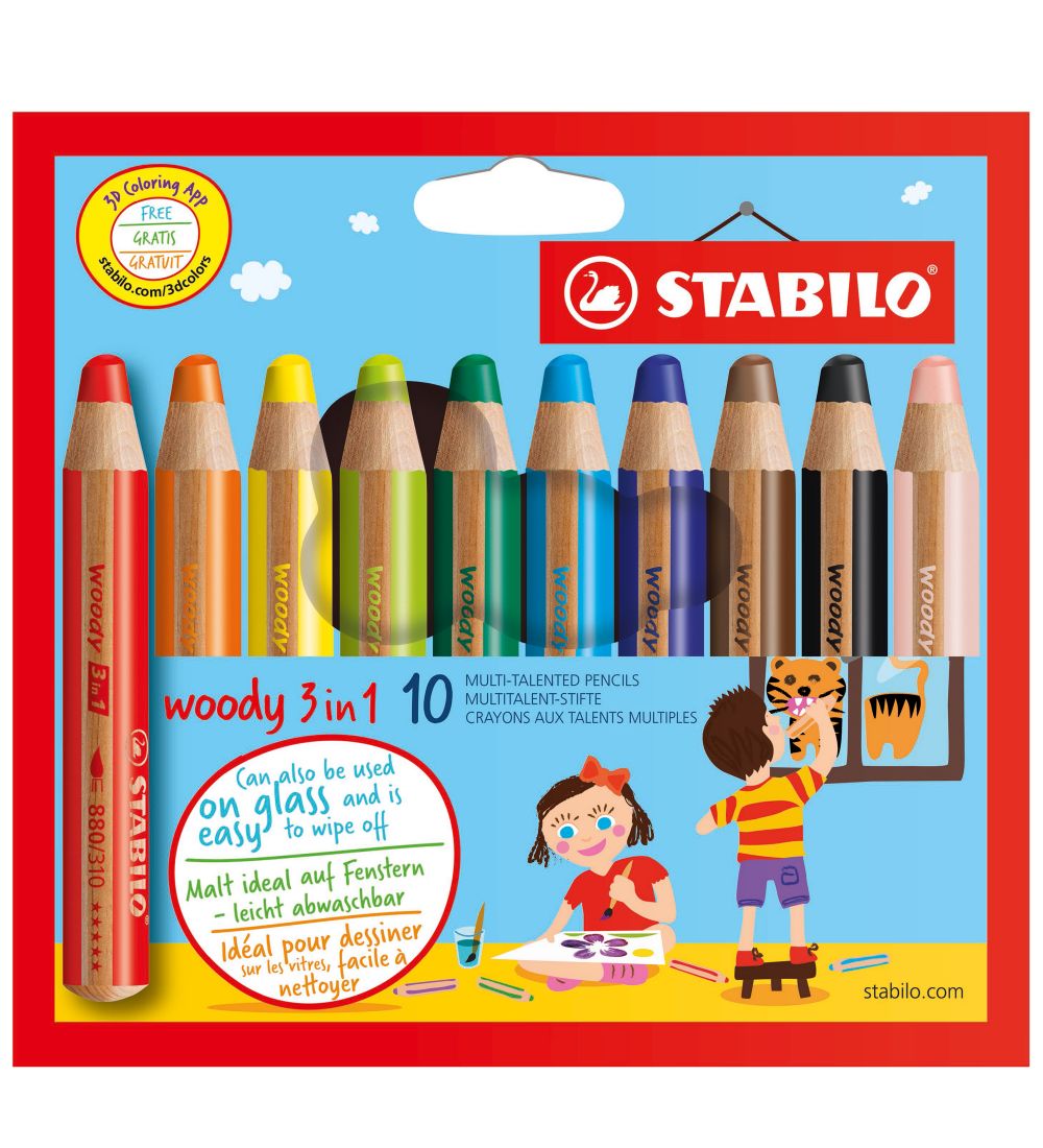Stabilo Buntstifte - Woody 3-in-1 - 10 st. - Bunt - Stabilo - One Size - Buntstiftsets Stabilo Buntstifte - Woody 3-in-1 - 10 st. - Bunt - Stabilo - One Size - Buntstiftsets von Stabilo