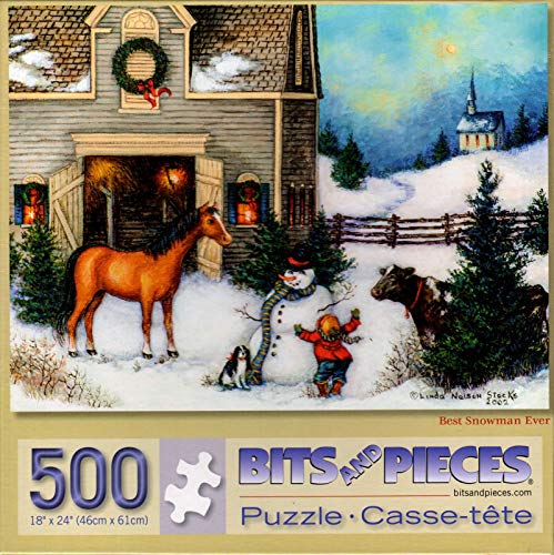 Linda Nelson Stocks Puzzle "Best Snowman Ever", 500 Teile von Staci19