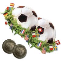 Backform für 2 Fußbälle, Kuchenform für Fußballgeburtstag, 8,5 cm von Städter GmbH