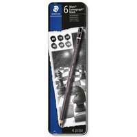 STAEDTLER 100B G6 Bleistift Lumo. black 6ST 100 STAEDTLER 100B G6 Bleistift Lumo. black 6ST 100 von Staedtler