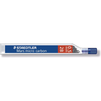 STAEDTLER 250 05-2B Feinmine Mars micro 0,5mm 2B 12 Stück von Staedtler