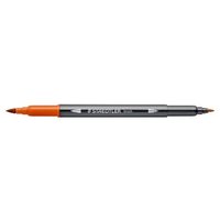 STAEDTLER 3001-73 Doppelfasermaler mit Pinselspitze, wasservermalbar, sienna gebrannt STAEDTLER 3001-73 Doppelfasermaler mit Pinselspitze, wasservermalbar, sienna gebrannt von Staedtler