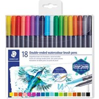 STAEDTLER 3001 TB18 Fasermaler marsgraphic duo 18 Stück Box von Staedtler