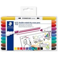 STAEDTLER 3010 TB10 Doppelfasermaler trocken abwischbar, 10 Stück STAEDTLER 3010 TB10 Doppelfasermaler trocken abwischbar, 10 Stück von Staedtler