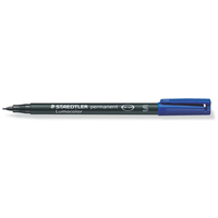 STAEDTLER 313-3 Folienstift Lumocolor® permanent pen 313 blau von Staedtler