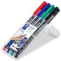 STAEDTLER 317 WP4 Folienstift Lumocolor M perm 4 Stück von Staedtler