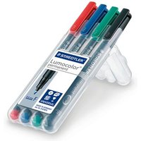 STAEDTLER 318 WP4 Folienstift Lumocolor F permanent 4 Stück von Staedtler