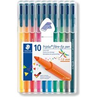 STAEDTLER 323 SB10 Fasermaler triplus color 10 Stück Box von Staedtler