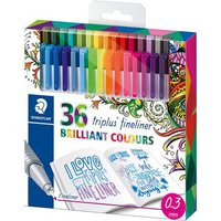 STAEDTLER 334 C36JB Fineliner triplus 36 Stück JB von Staedtler