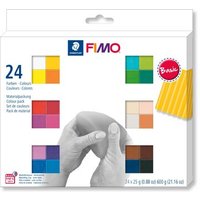 STAEDTLER 8023 C24-1 material packaging 24 FIMO soft half blocks - “basic colours“ von Staedtler