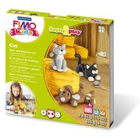 STAEDTLER 8034 16 LY Set Modelliermasse Fimo kids Form & Play cat von Staedtler