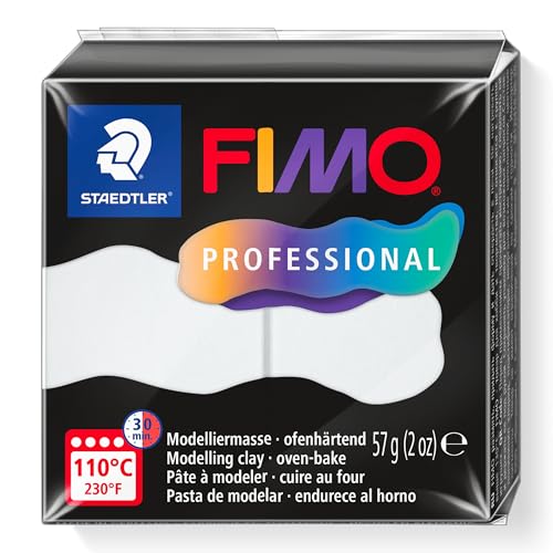 STAEDTLER 8040-0 ST, Modelliermasse Fimo Prof 57g weiß, Standard von Staedtler