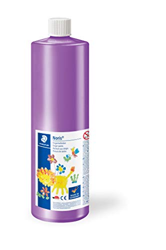 STAEDTLER 8811-6 - Noris Club Fingermalfarbe Mali, Wasserbasis, 750ml, violett von Staedtler