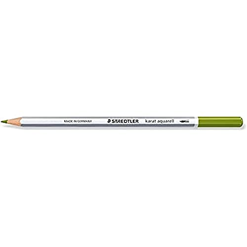 Staedtler 125-57 karat aquarell Farbstift, wasservermalbar, 6 Stück im Kartonetui, olivgrün von Staedtler