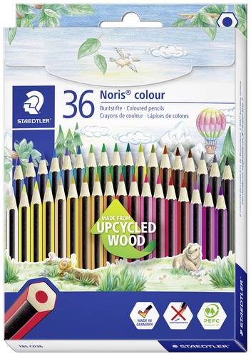 Staedtler Buntstift Noris colour sechskant 185 CD36 farbig sortiert 36St. von Staedtler